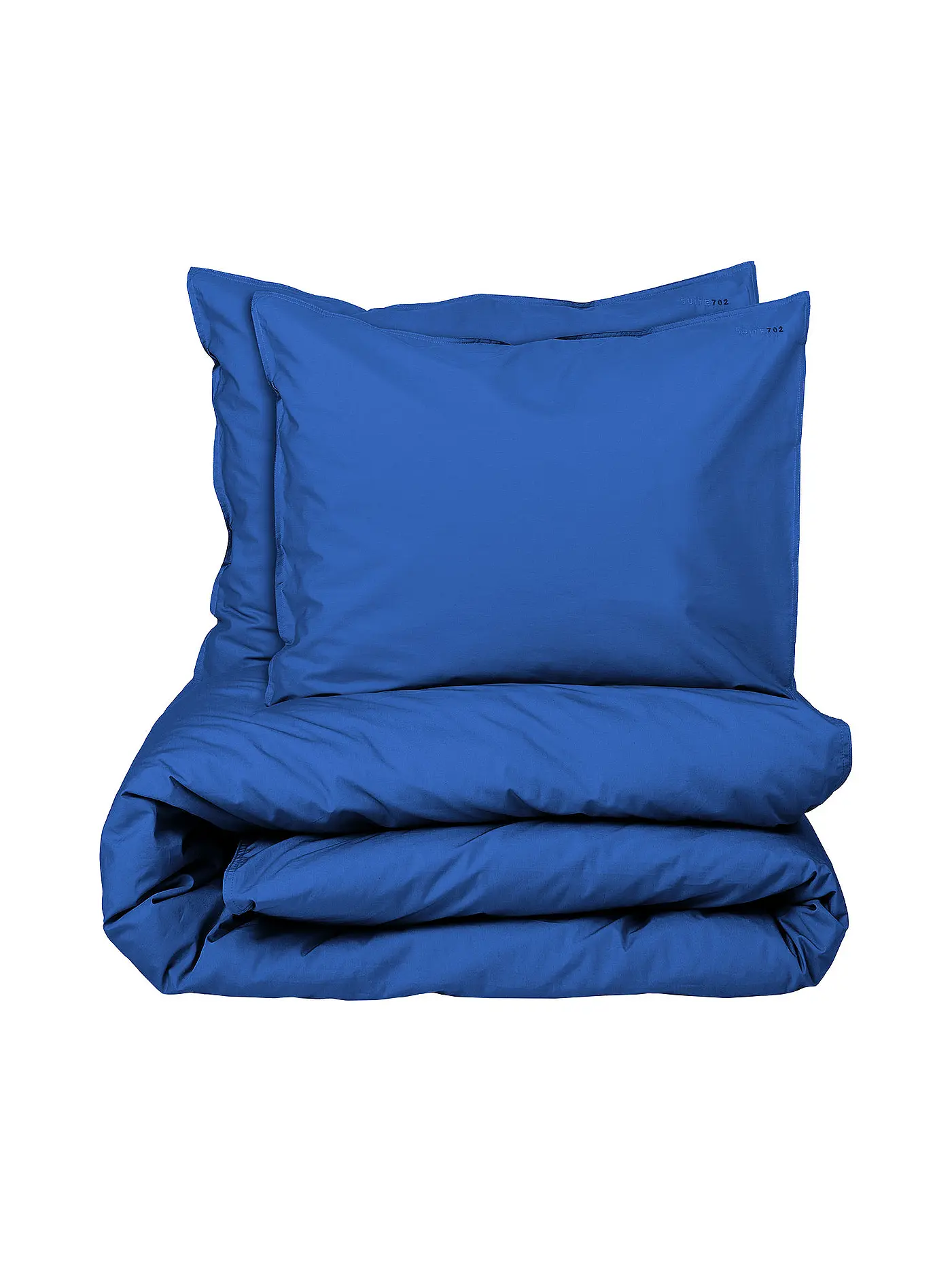SUITE702 | Perkal Bettwäsche 70x90cm/140x200cm Navy Blue | blau